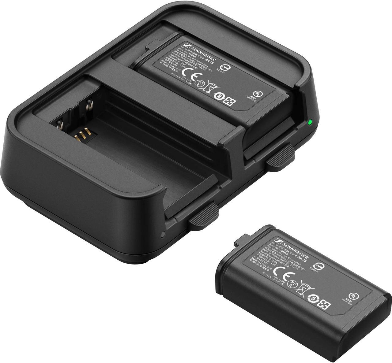 Main image of Sennheiser EW-D Charging Set | Dual Battery Charger with (2) BA70 Batteries