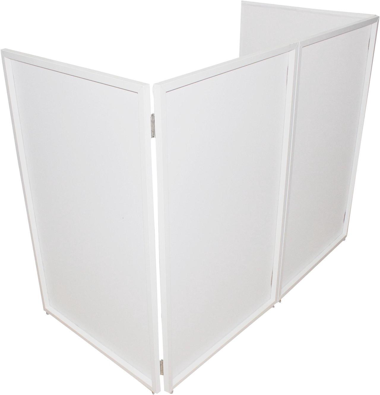 Alt view image 12 of 13 - ProX Direct XF-4X3048W MK2 Four Panel ProX DJ Facade White Collapse and Go Facade Panels