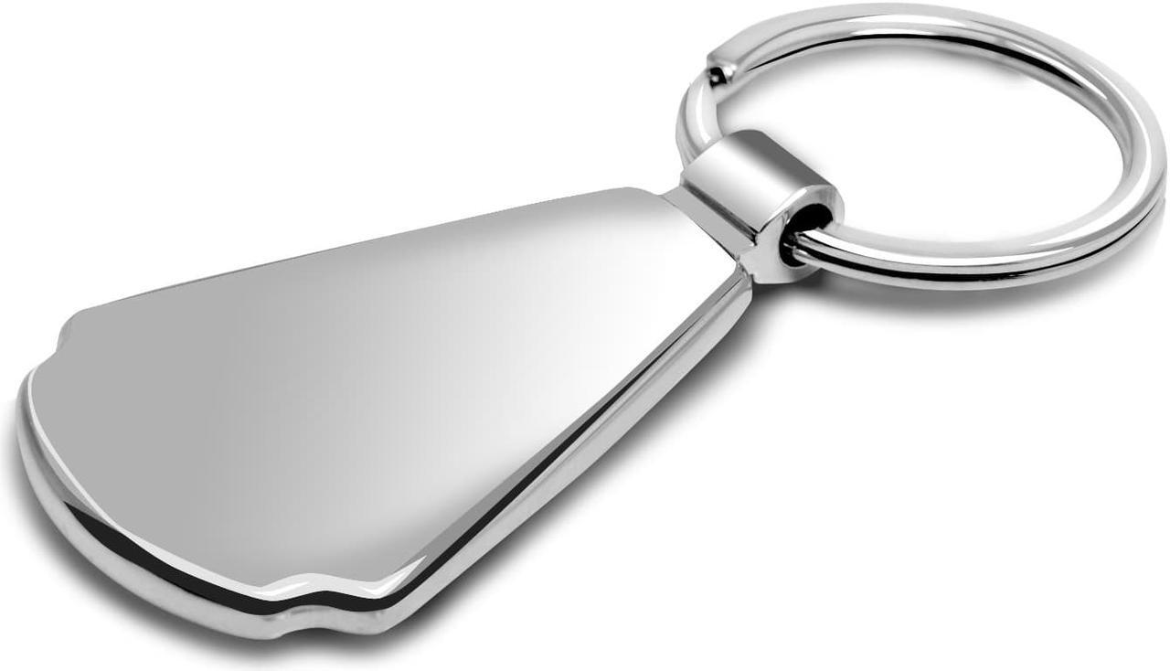 Alt view image 5 of 6 - Honda Ridgeline Real Black Carbon Fiber Chrome Metal Teardrop Key Chain