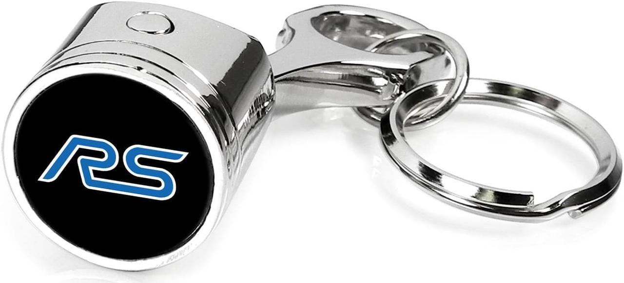 Main image of Ford RS Chrome Finish Engine Piston and Rod Metal Key Chain Keychain