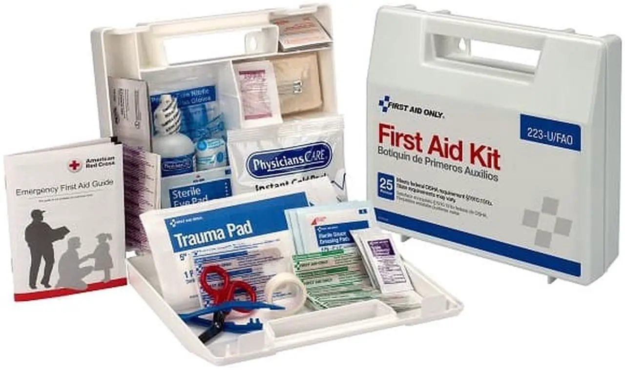 Alt view image 4 of 17 - 25-Person Bulk First Aid Kit w/ Dividers