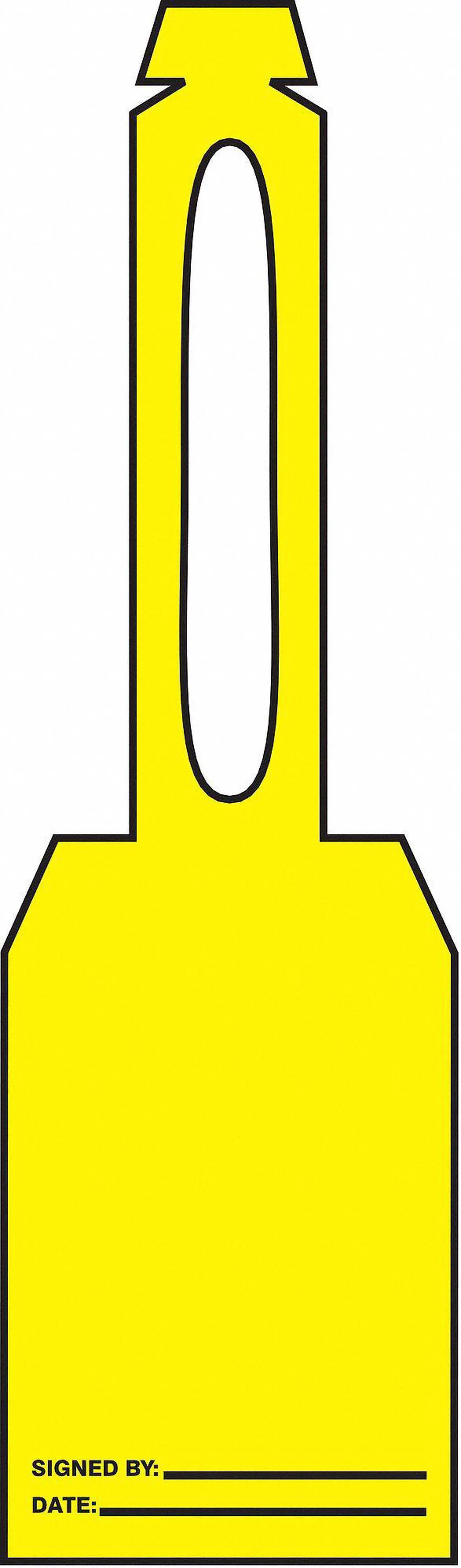 Main image of ACCUFORM TAL375 Tag, Blank, Plastic, 5 3/4 in H x 3 1/4 in W, Yellow,