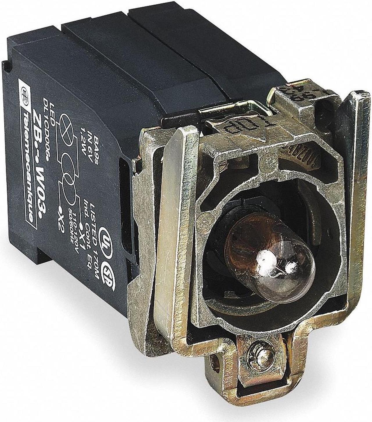 Alt view image 2 of 2 - SCHNEIDER ELECTRIC ZB4BW031 Lamp Module and Contact Block,22mm,1NO