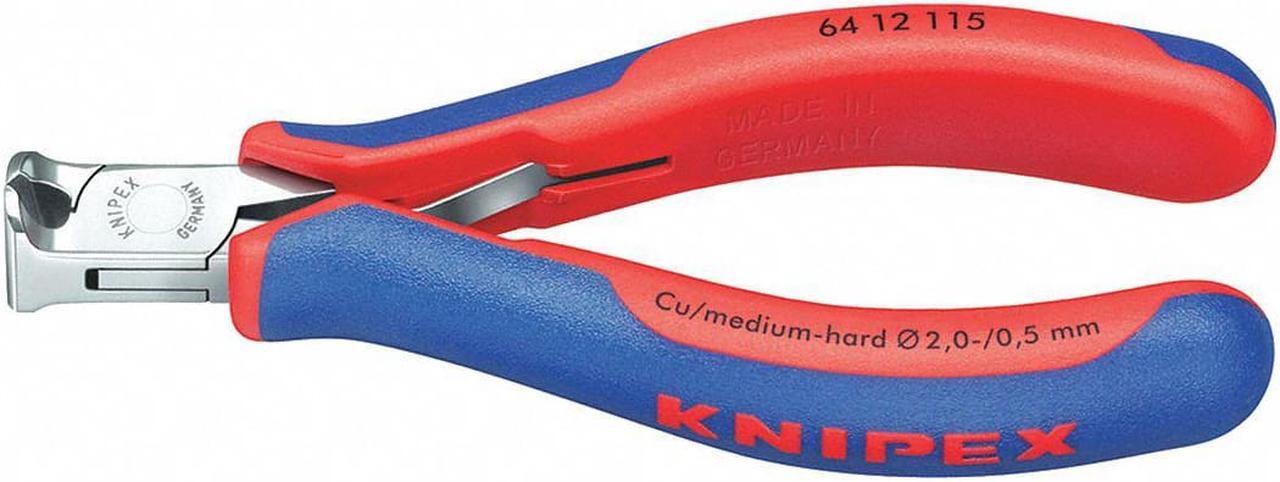 Alt view image 3 of 4 - Knipex 64-12-115 Electronics End Cutting Nippers w/ Small Bevel - MultiGrip