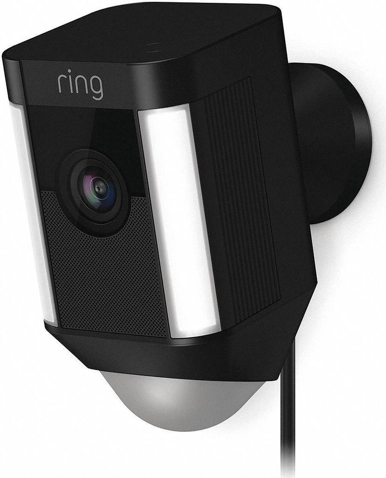 Alt view image 18 of 20 - Ring Spotlight Cam Wired, HD Two Way Talk Security Camera Black