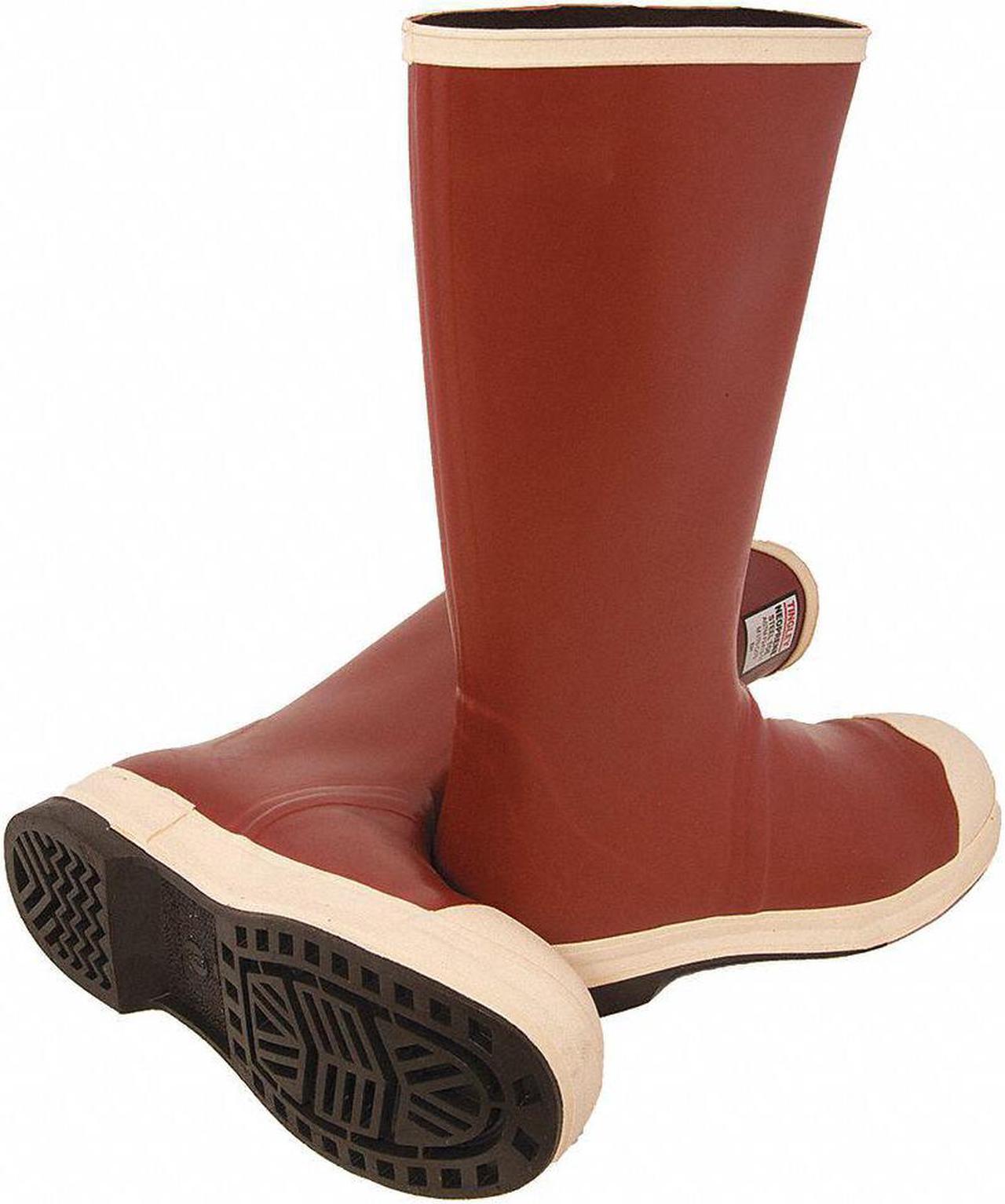 Alt view image 2 of 4 - TINGLEY MB921B Men's Tall Rubber Boots, 8 Steel Toe, 16" H, Brick Red, MB921B