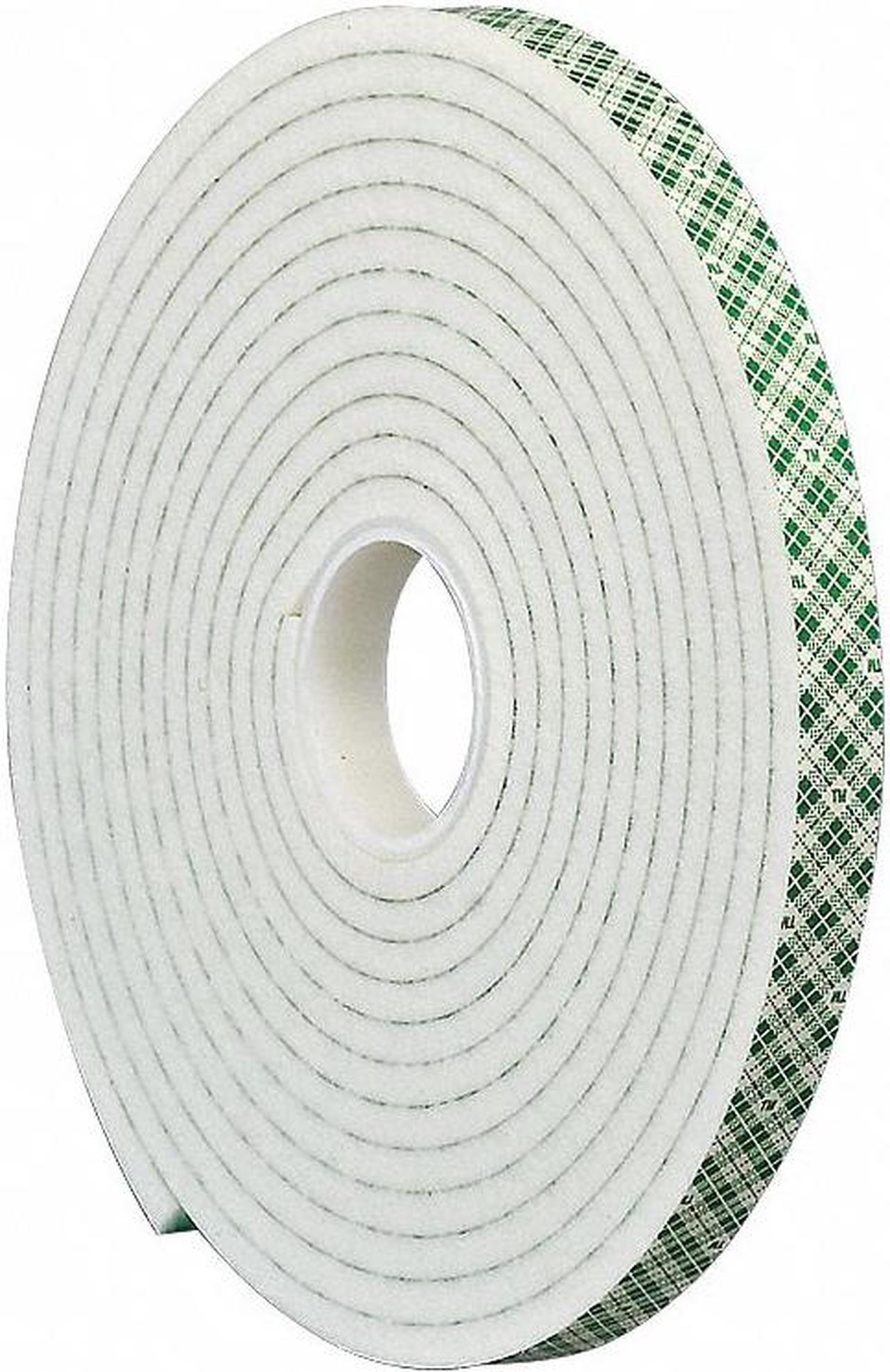 Alt view image 2 of 2 - 3M 4004 Double-Sided Foam Tape, 1 in W, 5 yd L, 1/4 in, Polyurethane Foam,