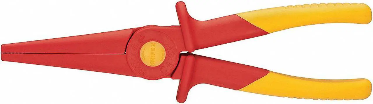 Alt view image 3 of 3 - KNIPEX 98 62 02 8 21/32 in Needle Nose Plier Dipped Handle
