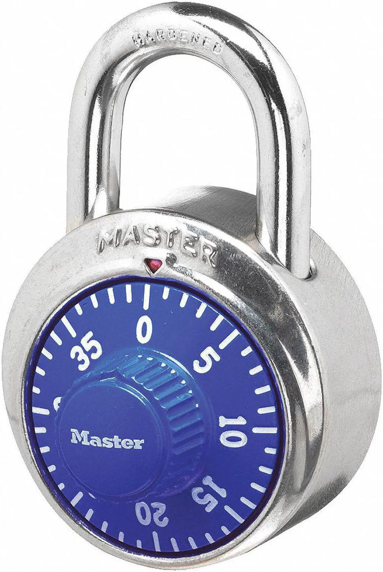 Alt view image 9 of 14 - Master Lock Combination Padlock,2 in,Round,Silver  1506D