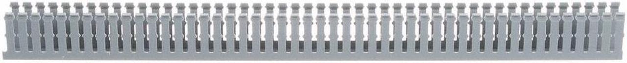 Alt view image 4 of 6 - PANDUIT F1X2LG6 Wire Duct,Narrow Slot,Gray,1.26 W x 2 D