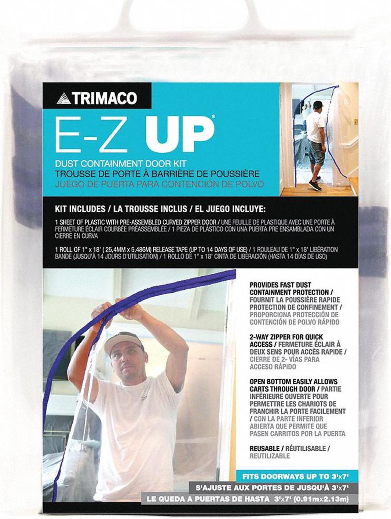 Main image of E-Z UP 54740 Plastic Door with Zipper,Clear,Plastic