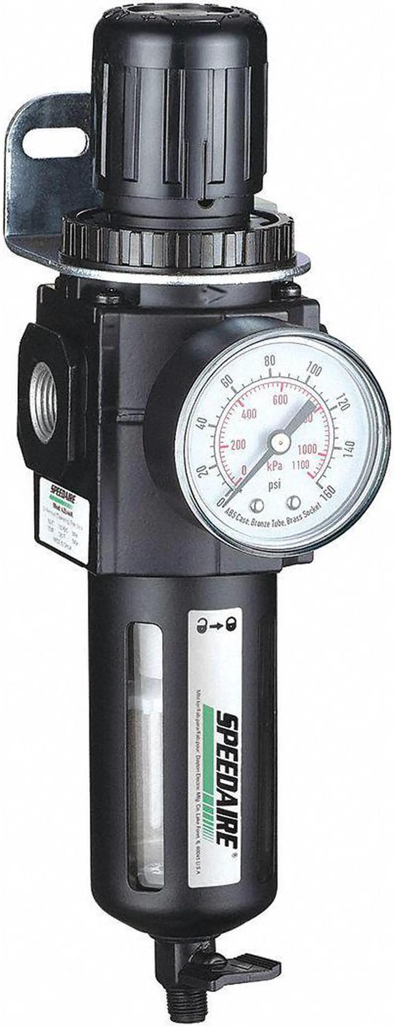 Alt view image 2 of 2 - SPEEDAIRE 4ZK93 Filter/Regulator,120 cfm, 150psi