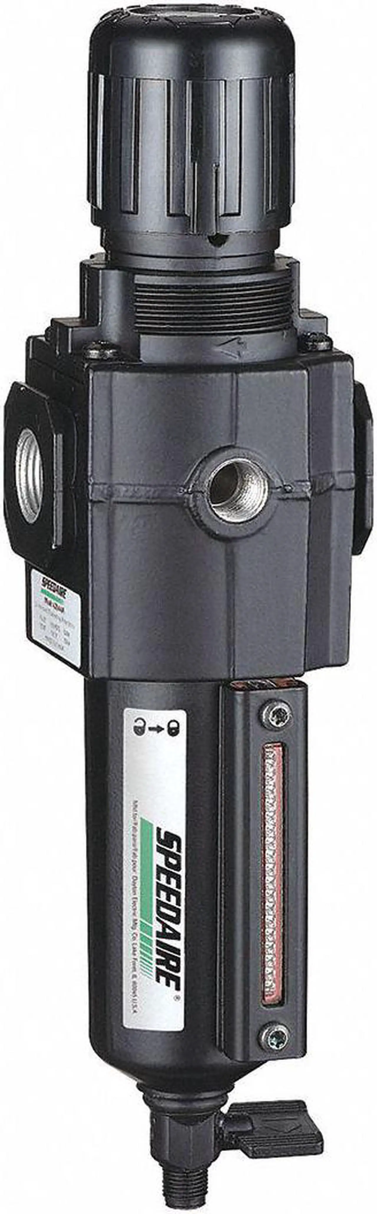 Main image of SPEEDAIRE 4ZK90 Filter-Regulator, 1/2 in NPT, 120 cfm, 40 micron, 5 psi to 150