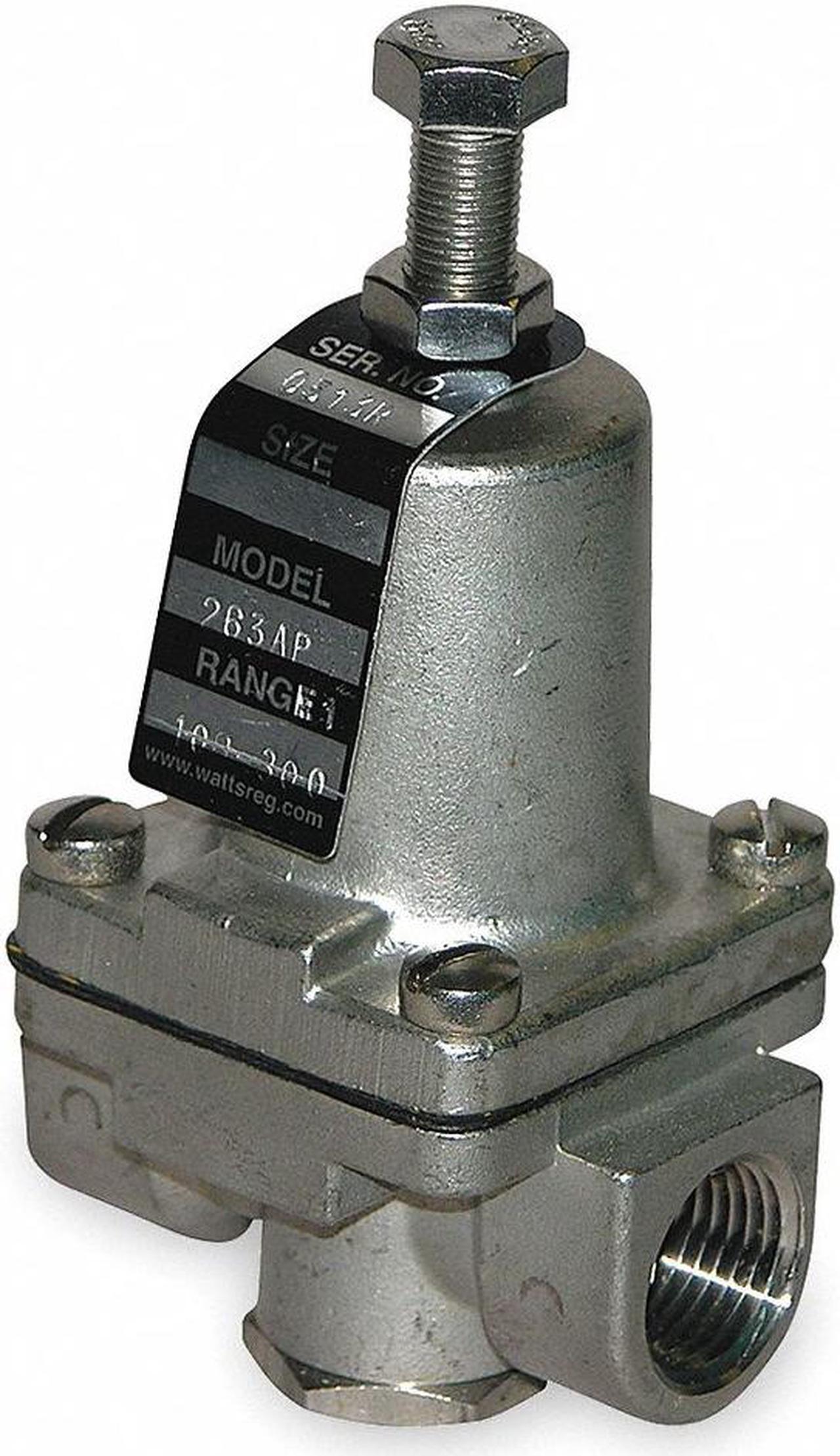 Alt view image 2 of 2 - WATTS 1/2 SS263AP-M1-A-C 10-125PSI Pressure Regulator,1/2 In,10 to 125 psi