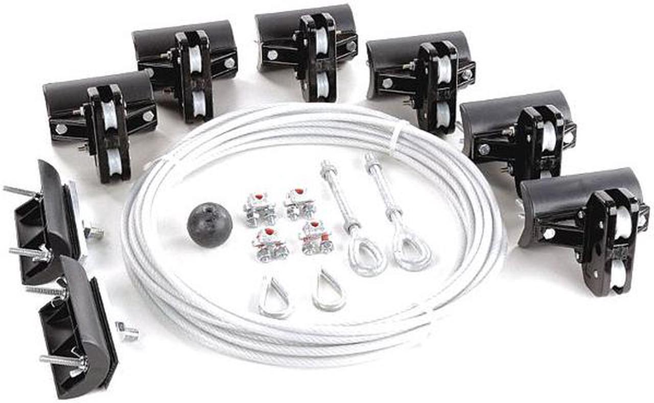Alt view image 2 of 2 - DAYTON 33N204 Festoon System Kit,1/4 In Rope,L 40 Ft