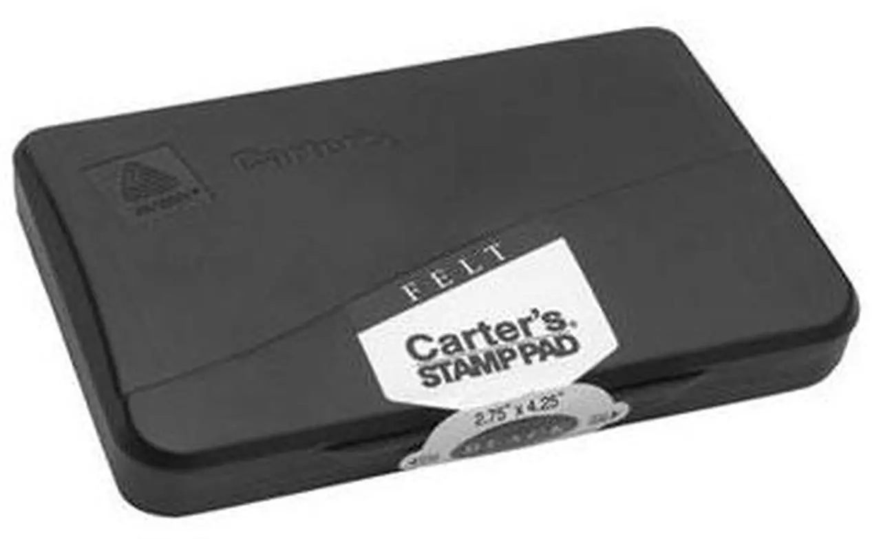 Alt view image 3 of 11 - Carter's Pre-Inked Felt Stamp Pad, 4.25 X 2.75, Black 21081