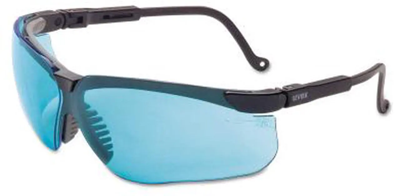 Alt view image 2 of 2 - Genesis® Eyewear, Clear Lens, Polycarbonate, Hydroshield™ Anti-Fog, Black Frame