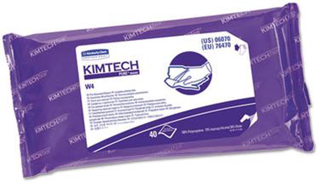 Alt view image 3 of 4 - Kimberly-Clark - 6070 - W4 PreSat Alcohol Wipers, 70% IPA, 9 x 11, White, 40/Pack, 10/Carton