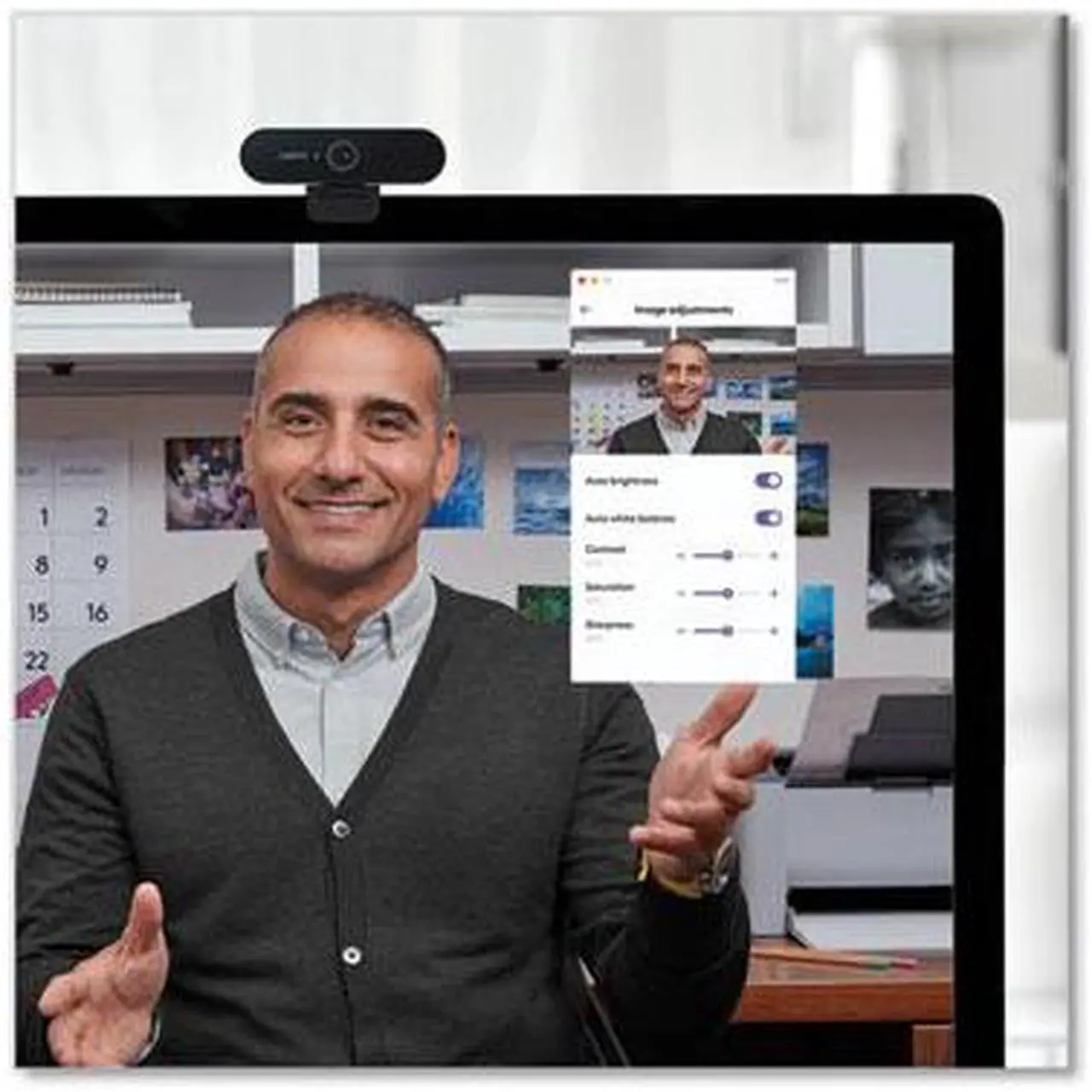 Alt view image 16 of 17 - BRIO 4K PRO WEBCAM BROWN BOX