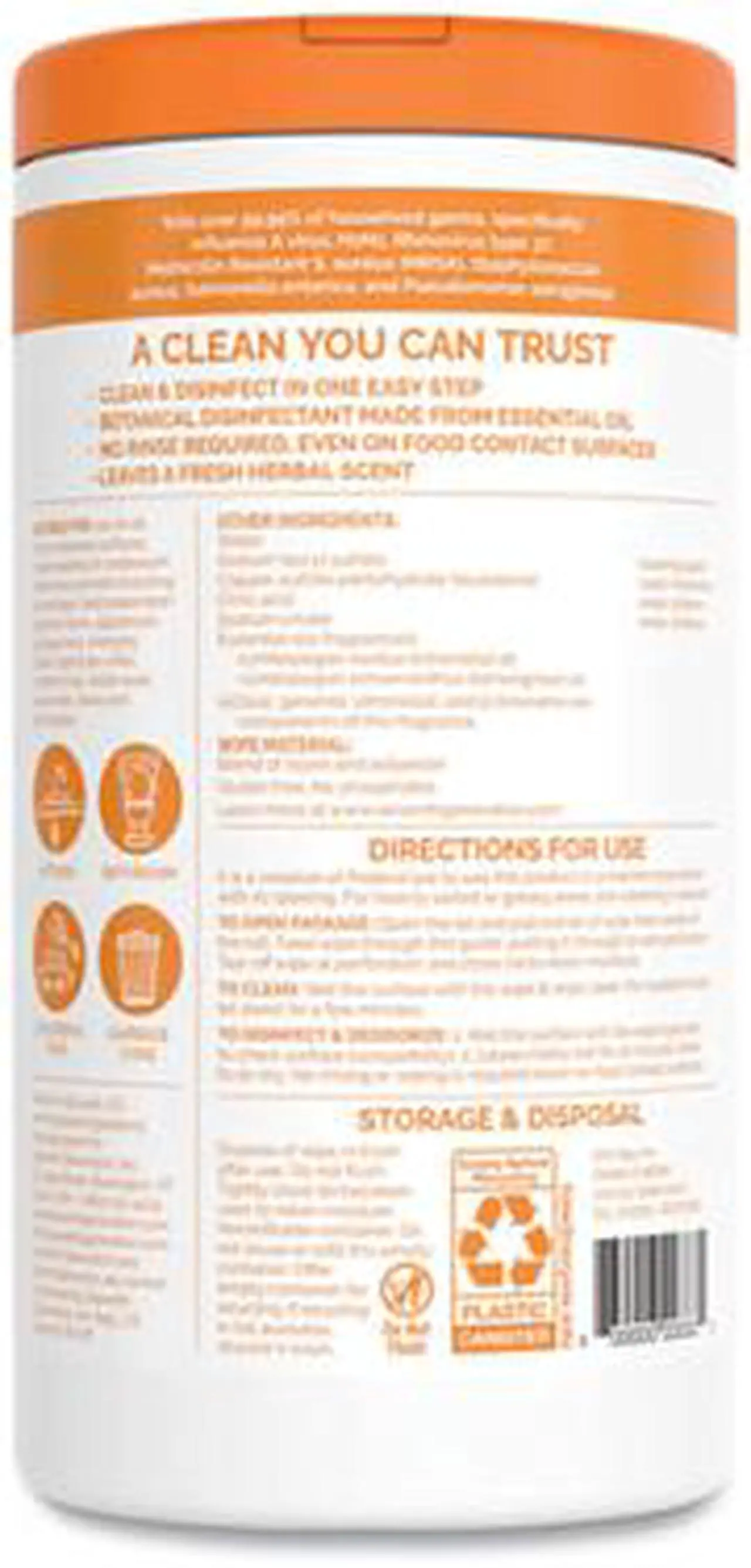 Alt view image 15 of 20 - SEVENTH GENERATION Botanical Disinfecting Wipes 8 x 7 70 Wipes 22813