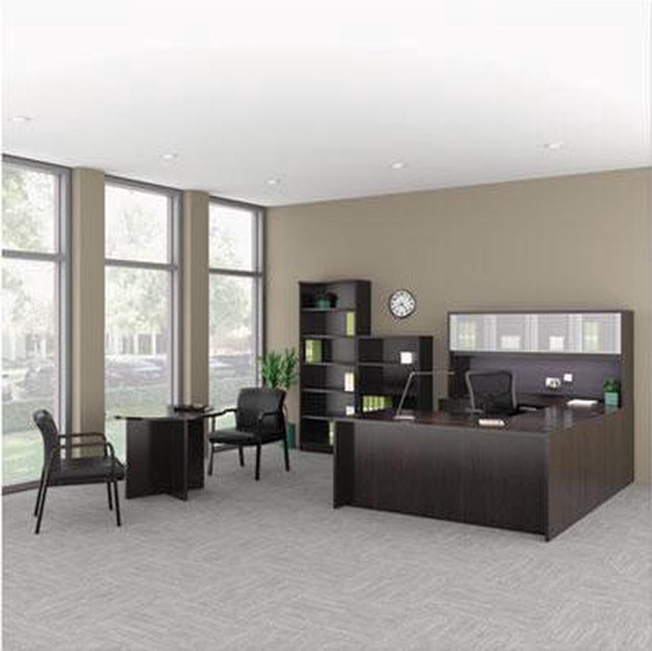 Alt view image 3 of 11 - Alera - VA257224ES - Alera Valencia Series Credenza Shell, 70 7/8w x 23 5/8d x 29 5/8h, Espresso