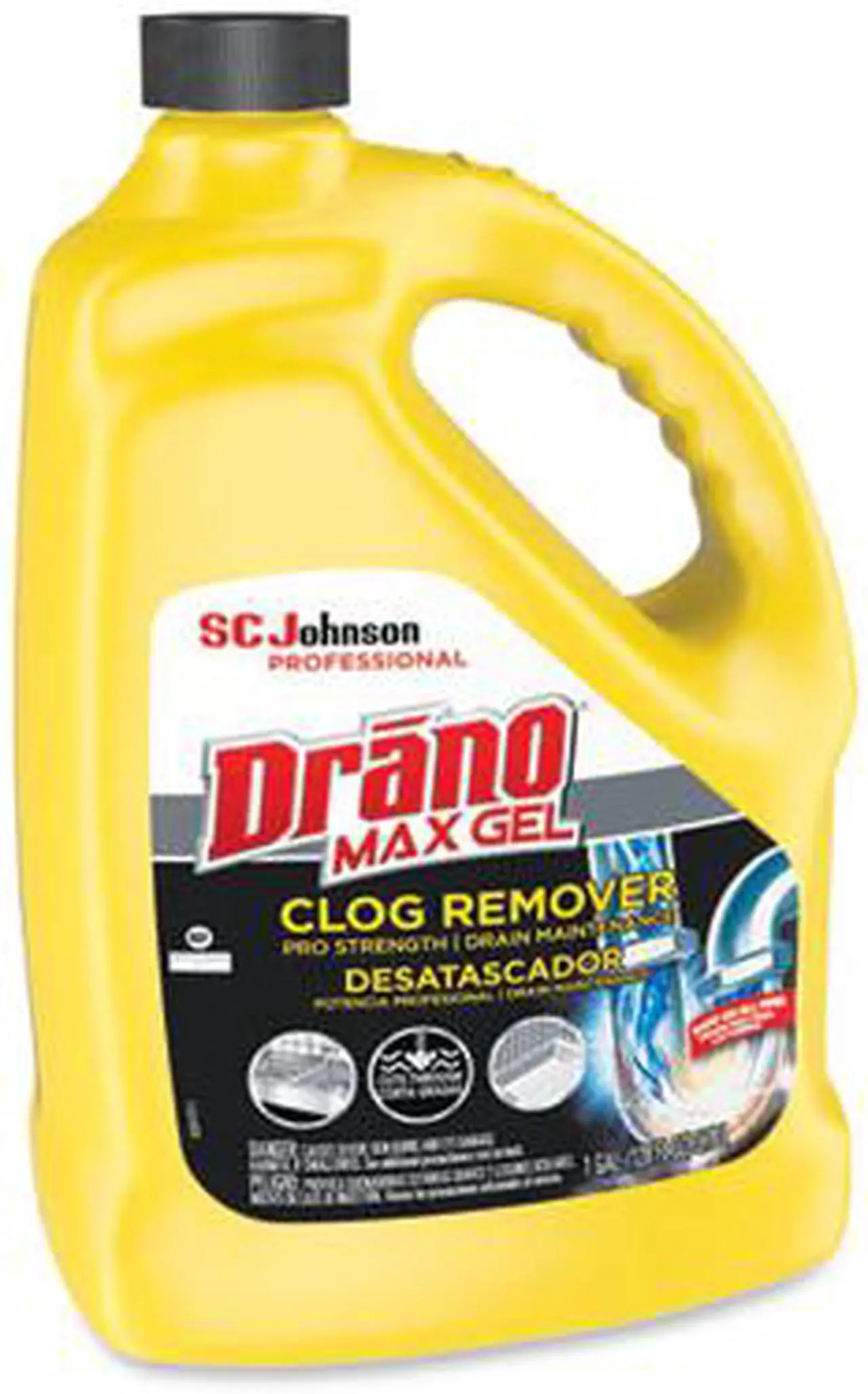 Alt view image 5 of 10 - Max Gel Clog Remover, Bleach Scent, 128 oz Bottle, 4/Carton 696642