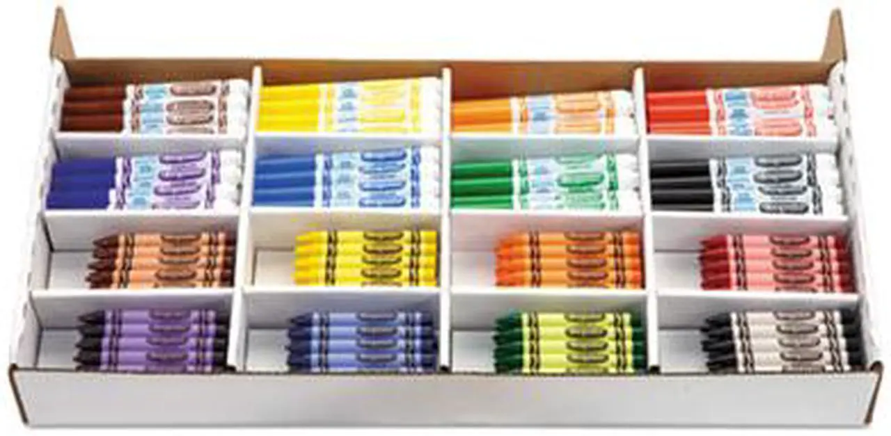 Alt view image 20 of 20 - Crayola. 523348 Classpack Crayons w/Markers, 8 Colors, 128 Each Crayons/Markers, 256/Box