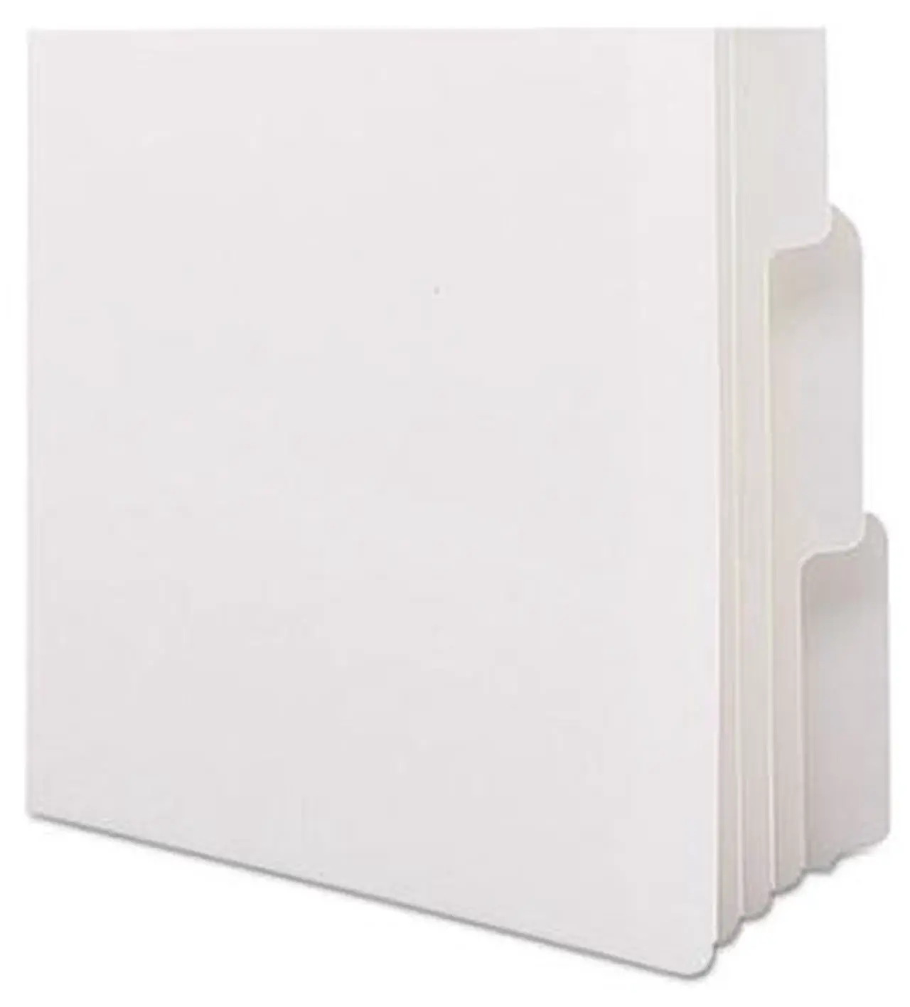 Alt view image 5 of 10 - Smead 89415 Three-Ring Binder Index Divider, 5-Tab, White