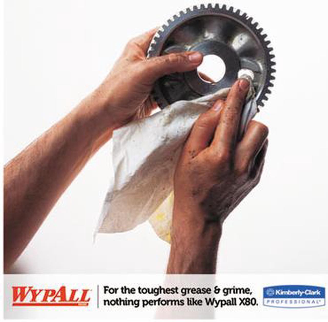Alt view image 9 of 11 - Kimberly-Clark Professional KCC41048 WYPALL X80 Wipers, 9.13" x 16.80", White, POP-UP Box