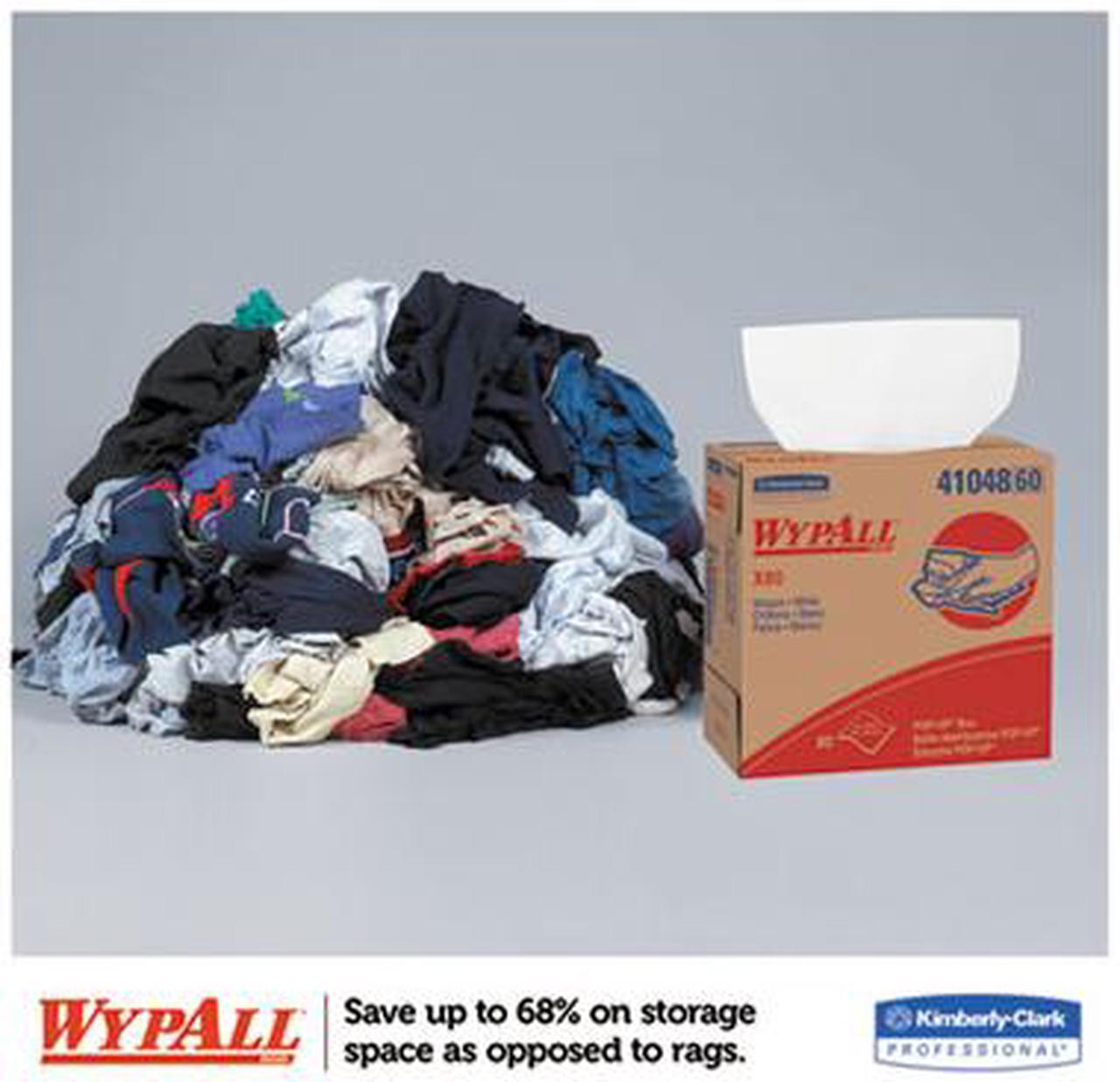 Alt view image 11 of 11 - Kimberly-Clark Professional KCC41048 WYPALL X80 Wipers, 9.13" x 16.80", White, POP-UP Box