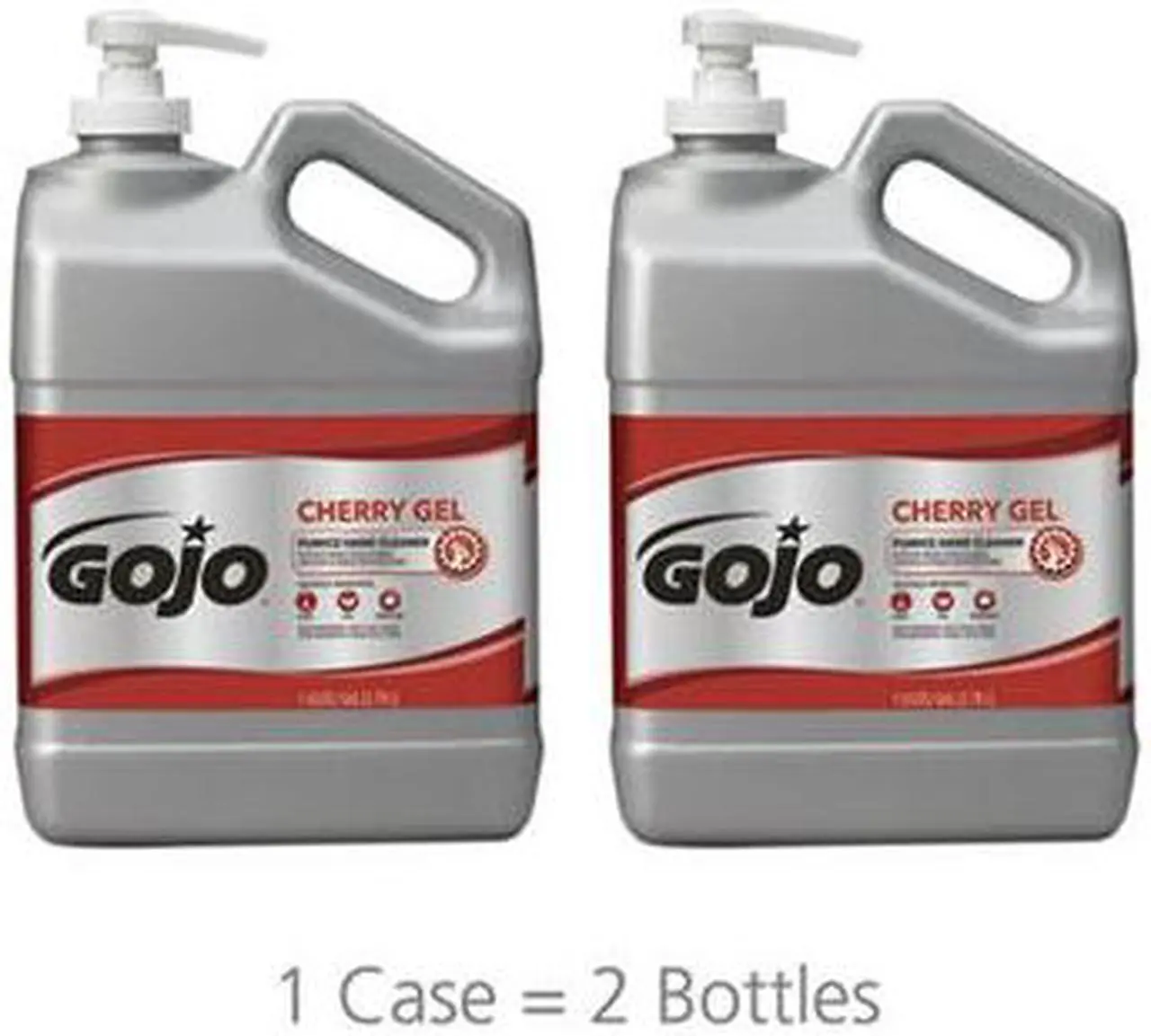 Alt view image 4 of 11 - Gojo 315-2358-02 Cherry Gel Pumice Hand Cleaner