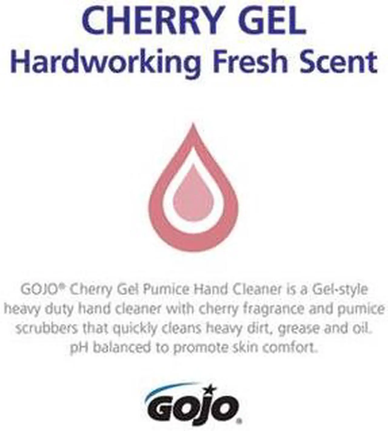 Alt view image 5 of 11 - Gojo 315-2358-02 Cherry Gel Pumice Hand Cleaner