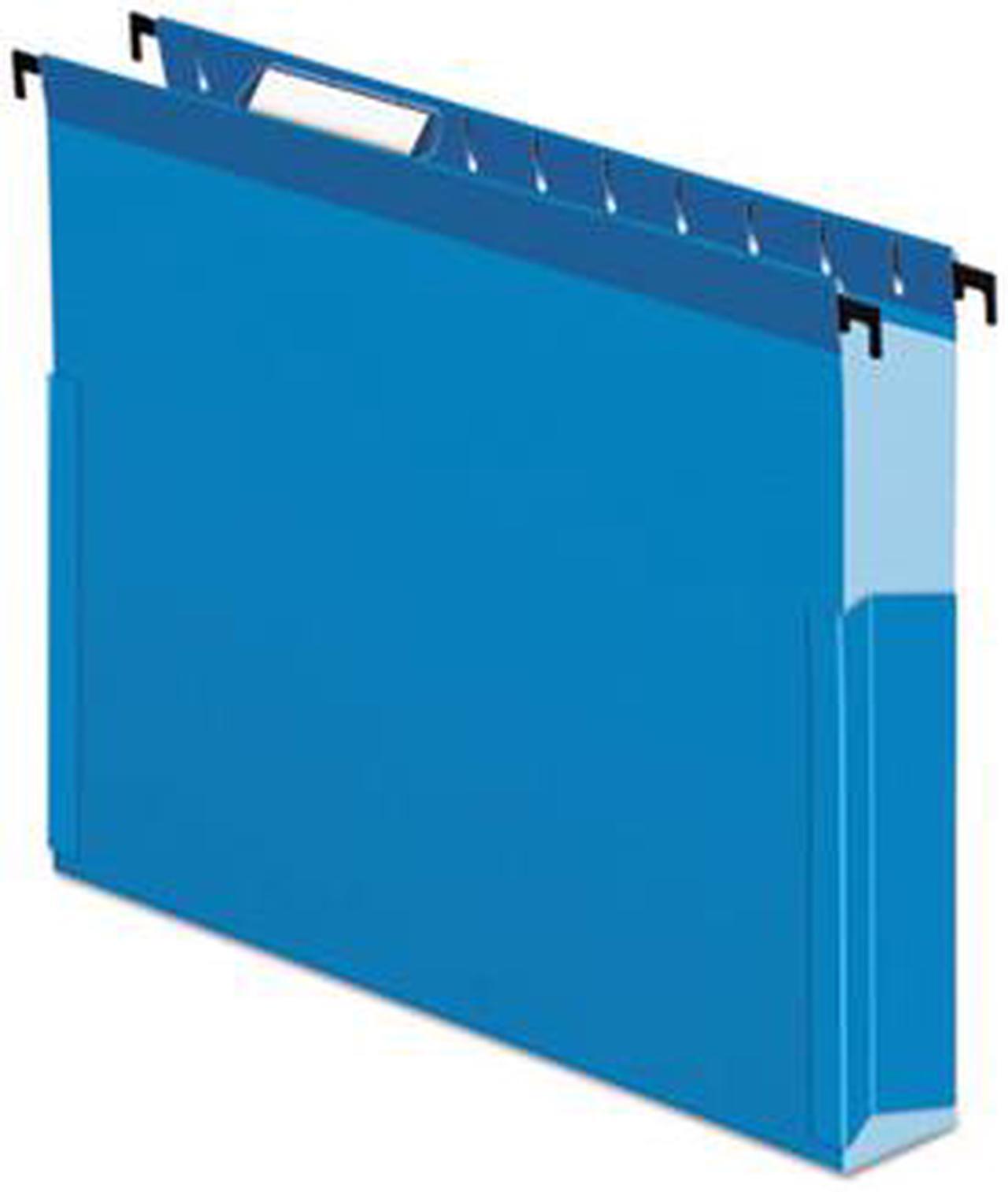 Alt view image 3 of 15 - Esselte Pendaflex / ACCO - 59203 - SureHook Reinforced Hanging Box Files, 3 Exp with Sides, Letter, Blue, 25/Box