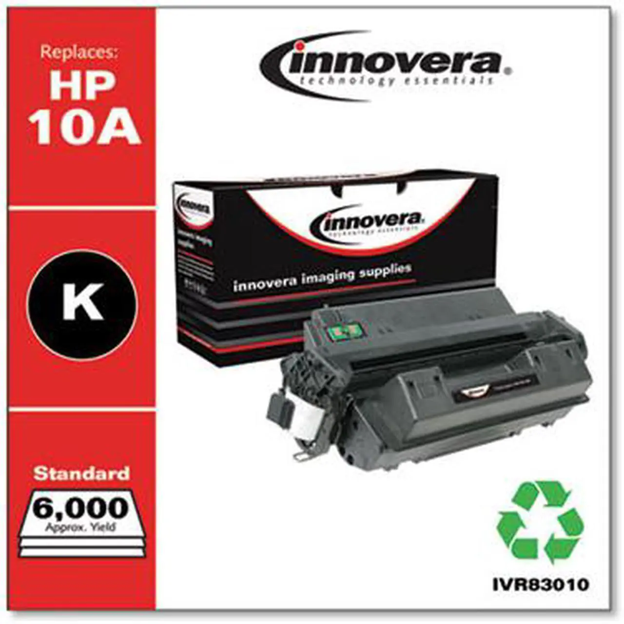 Alt view image 10 of 19 - Innovera Compatible Black Toner Cartridge (Alternative for HP 10A/Q2610A)