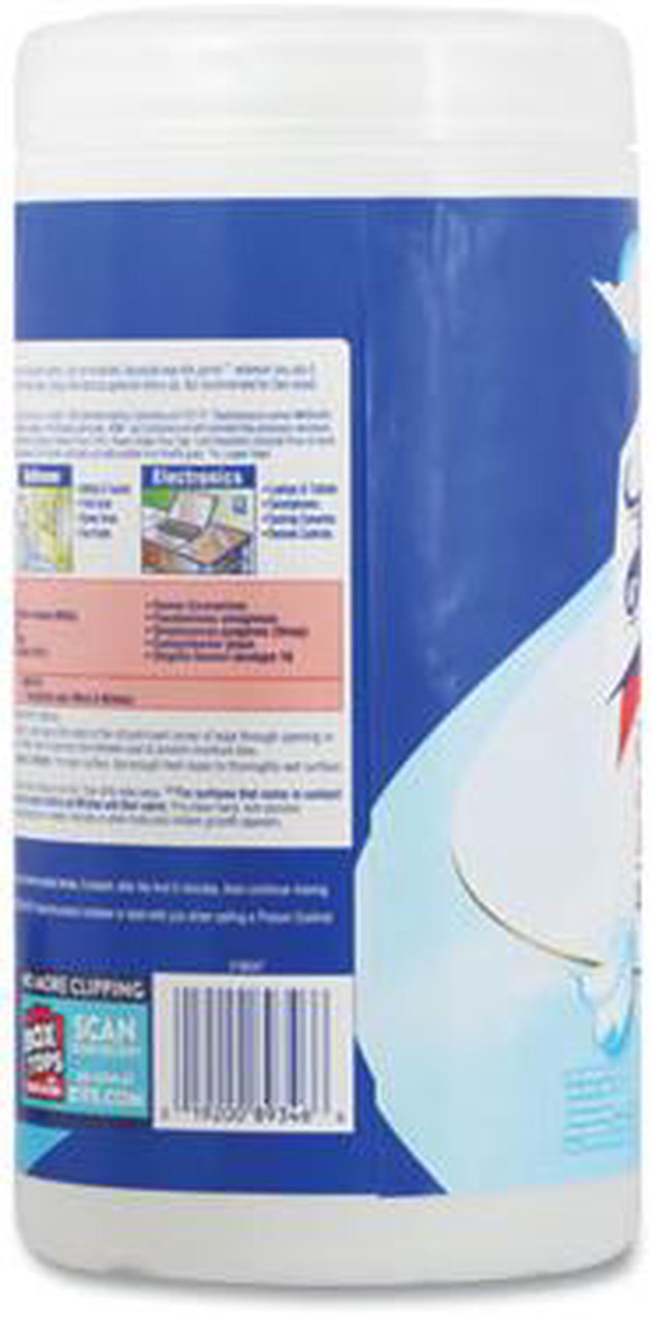 Alt view image 11 of 13 - LYSOL Brand Disinfecting Wipes Crisp Linen Scent 7 x 8 80/Canister 6 Canister/Carton 89346CT