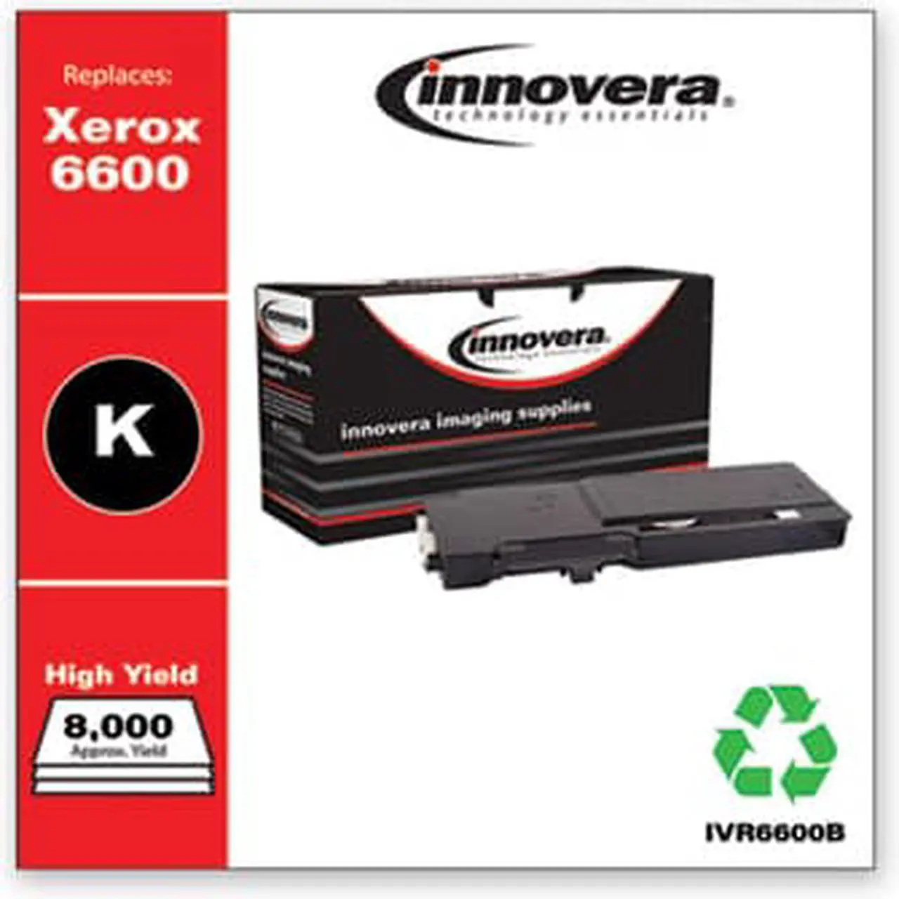 Alt view image 6 of 14 - Innovera 6600B, 6600C, 6600M, 6600Y Toner - IVR6600B