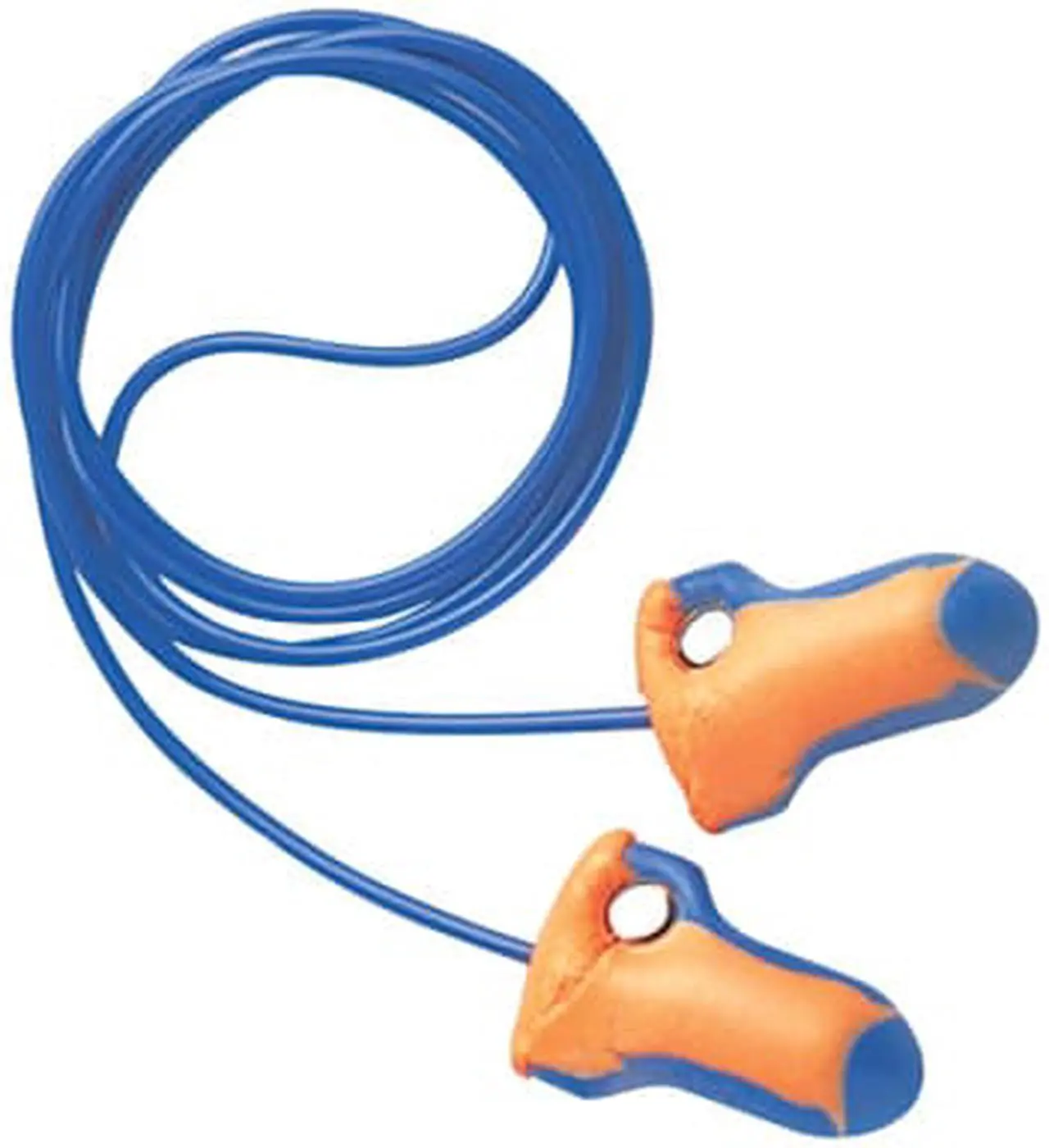Alt view image 6 of 12 - Laser Trak Detectable Earplugs, Foam, Blue/Orange, Corded
