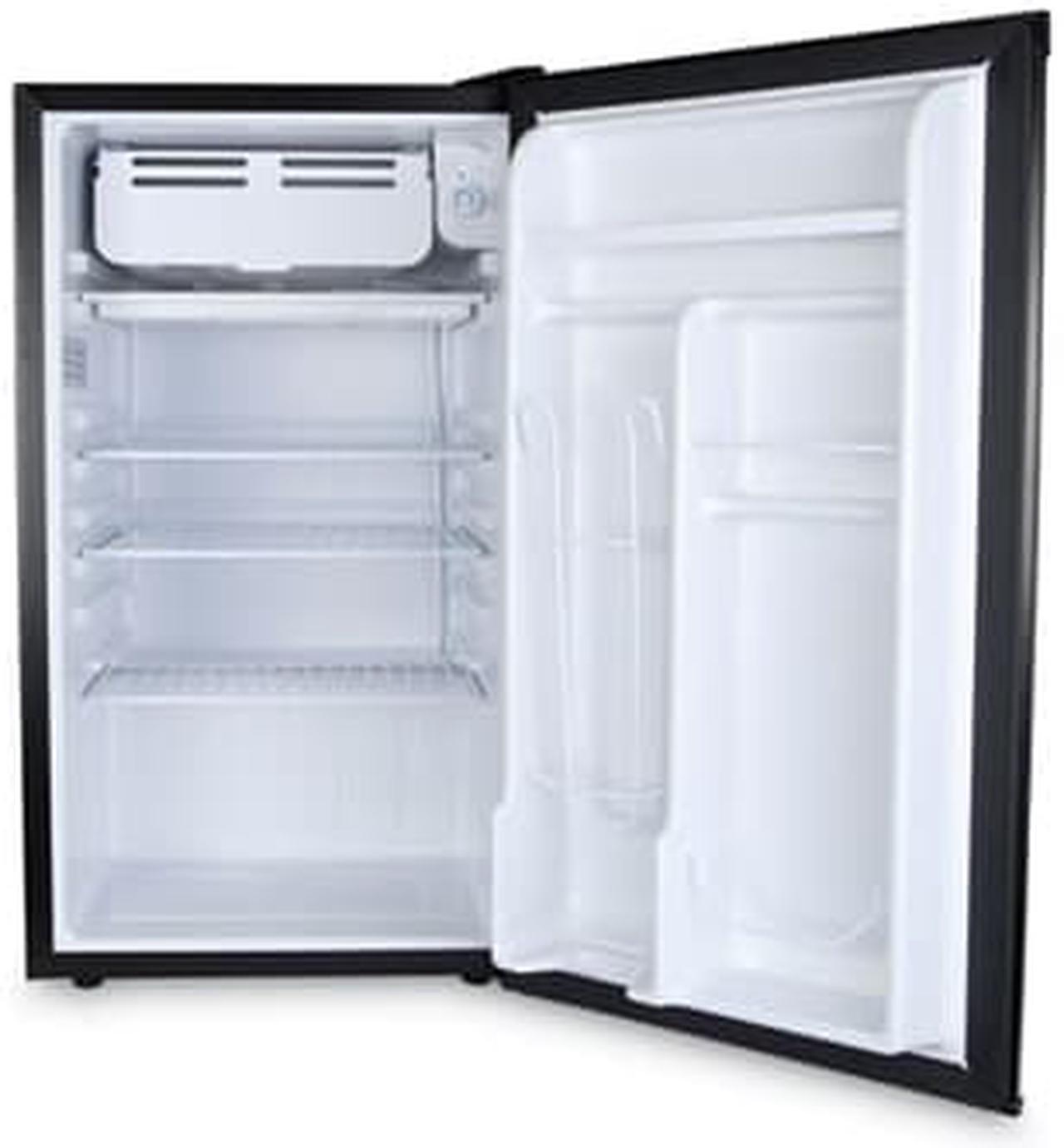 Alt view image 3 of 8 - Alera 3.2 Cu. Ft. Refrigerator with Chiller Compartment, Black RF333B