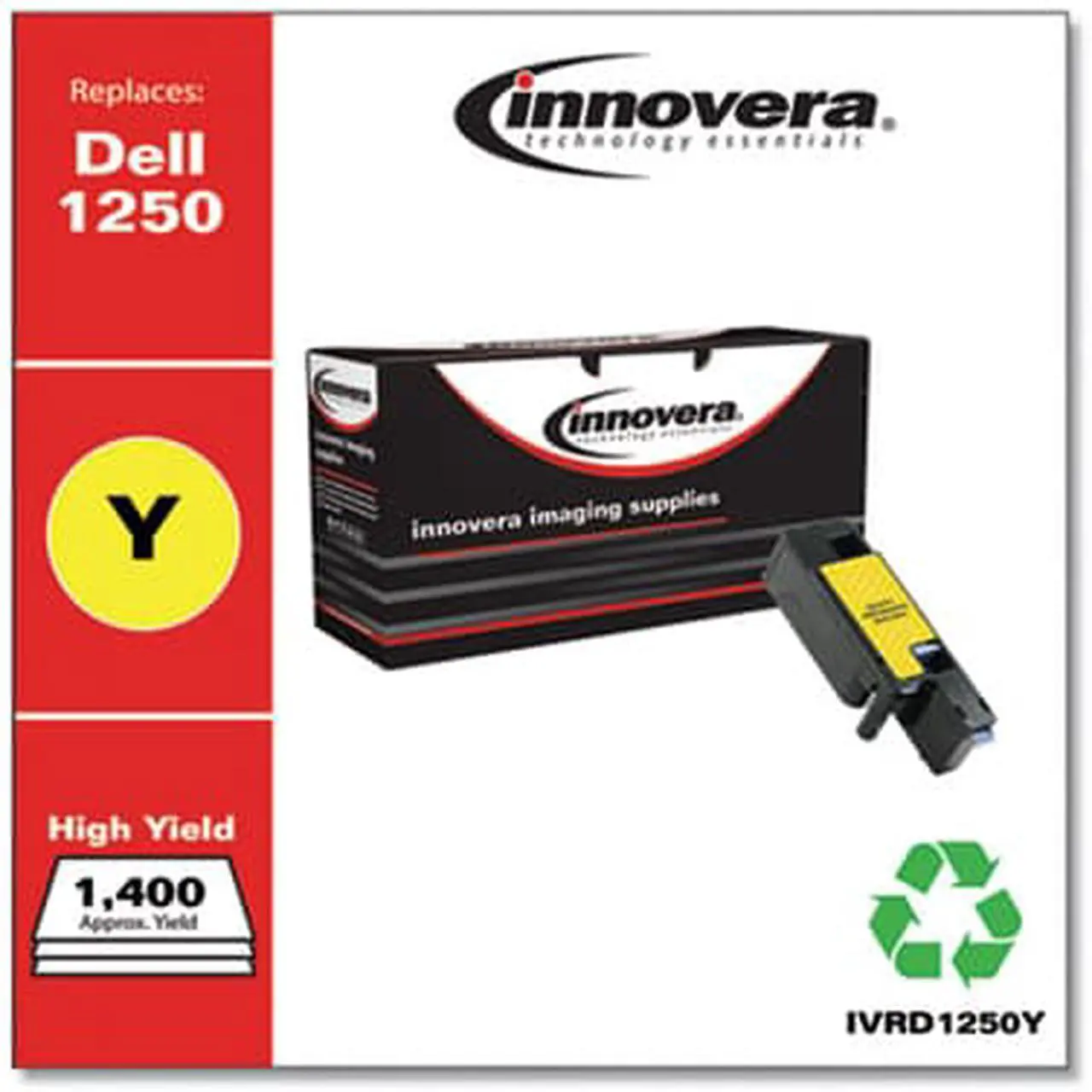 Alt view image 7 of 20 - Innovera Remanufactured Dell 331-0779 (1250) High-Yld Toner, 1400 Page-Yld, Yellow