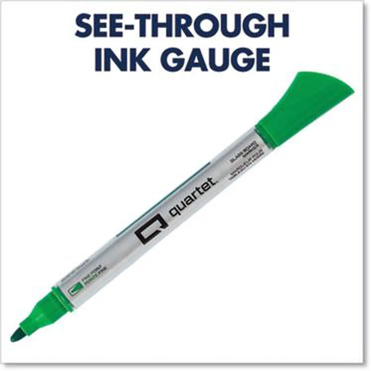 Alt view image 10 of 14 - Quartet Glass Board Dry Erase Marker, Fine Bullet Tip, Assorted, 4/PK (QRT79555)