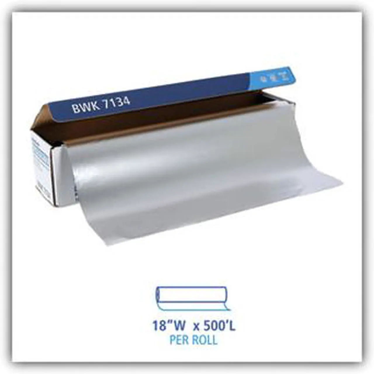 Alt view image 10 of 15 - Heavy-Duty Aluminum Foil Roll, 18" x 500 ft 7134