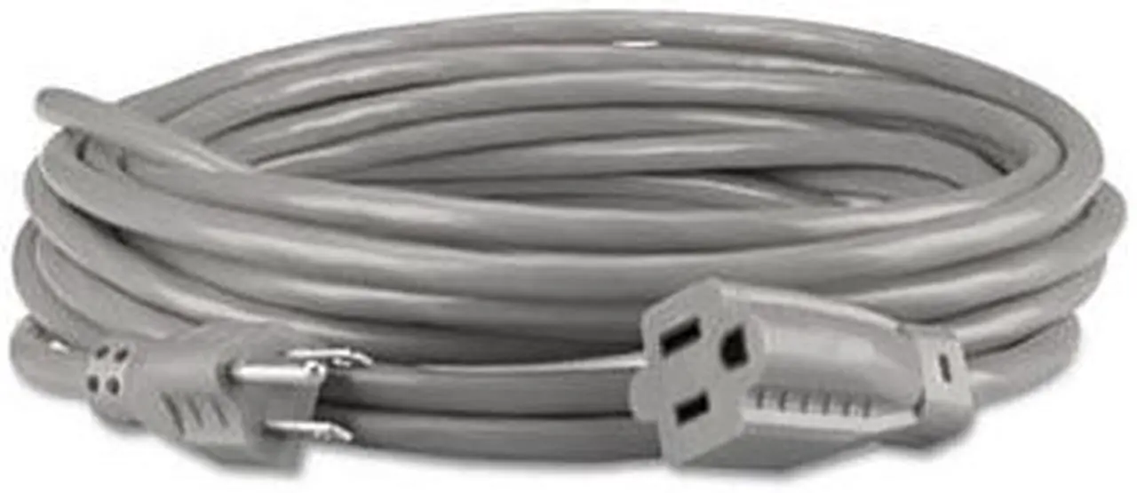 Alt view image 11 of 20 - Innovera Indoor Heavy-Duty Extension Cord, 15ft, Gray 72215