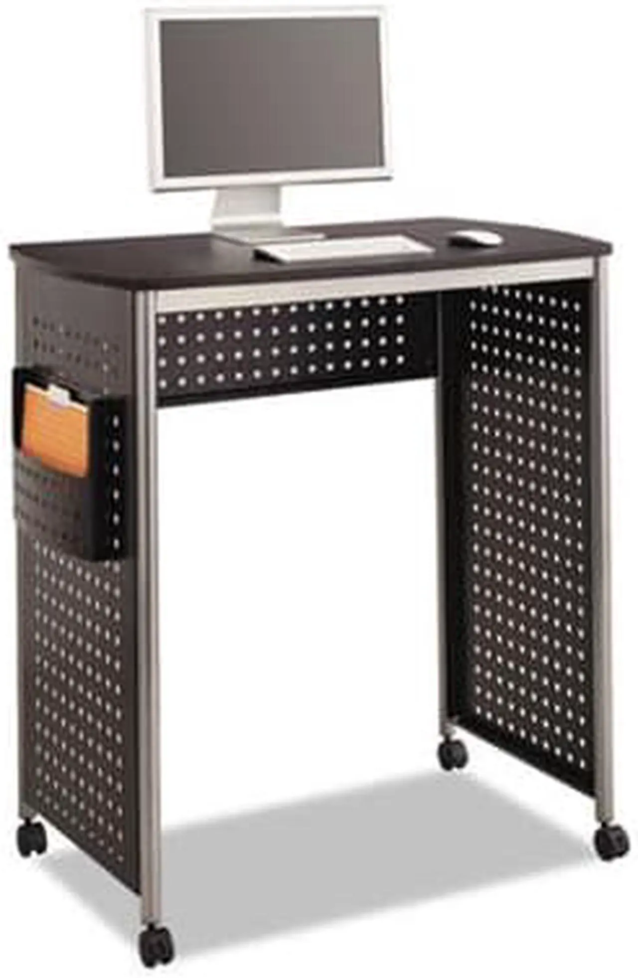 Alt view image 5 of 6 - Scoot Stand-Up Workstation, 39 1/2w X 23 1/4d X 42h, Black