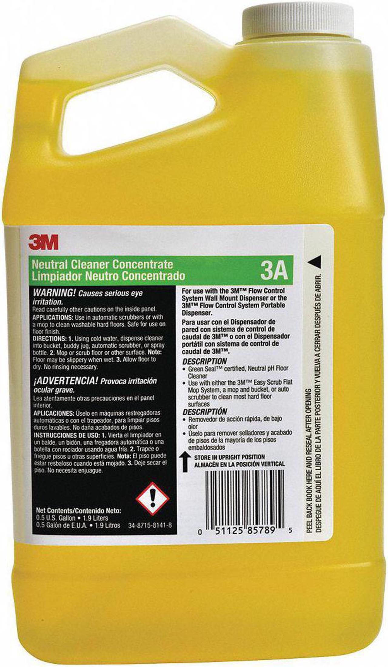 Alt view image 4 of 6 - 3M Neutral Cleaner Concentrate, 0.5 Gallon