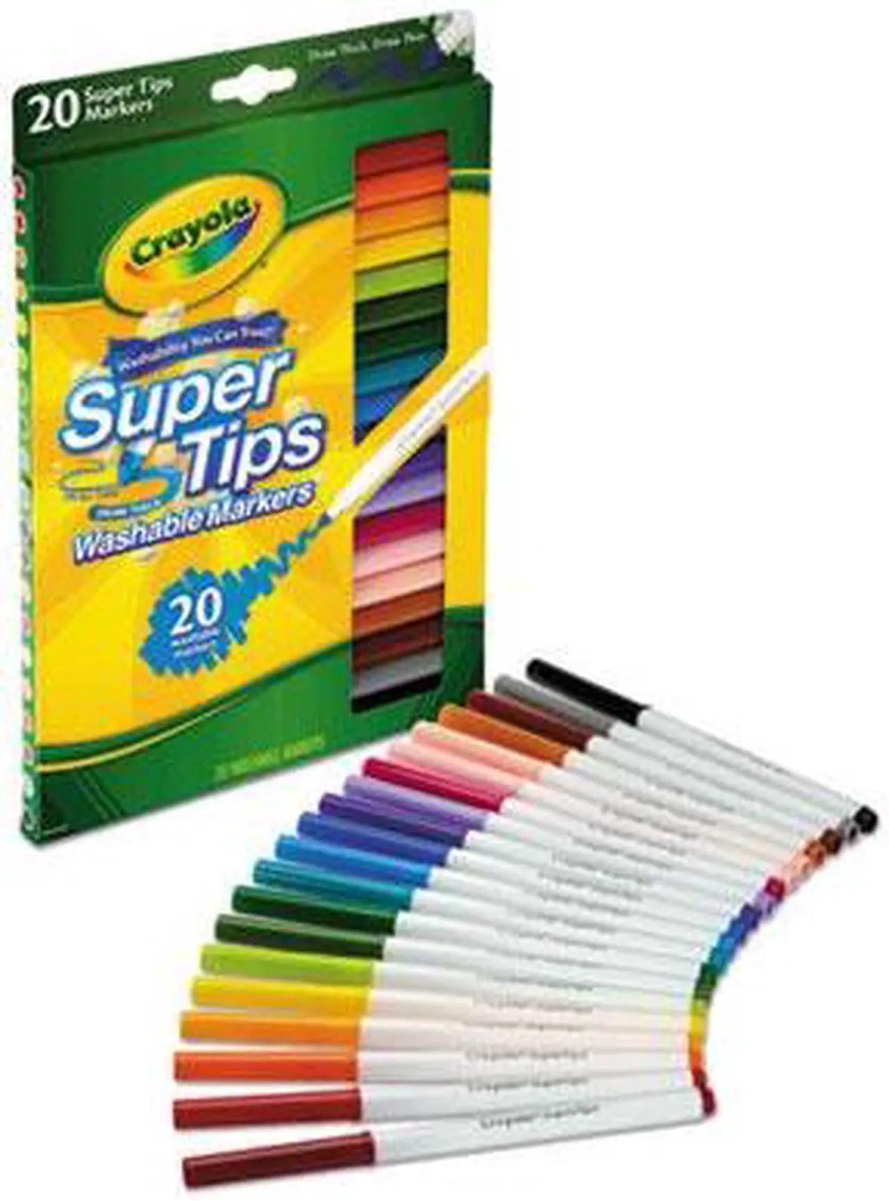 Alt view image 20 of 20 - Crayola Marker,Wsh,Sptp,20/St,Ast 588106