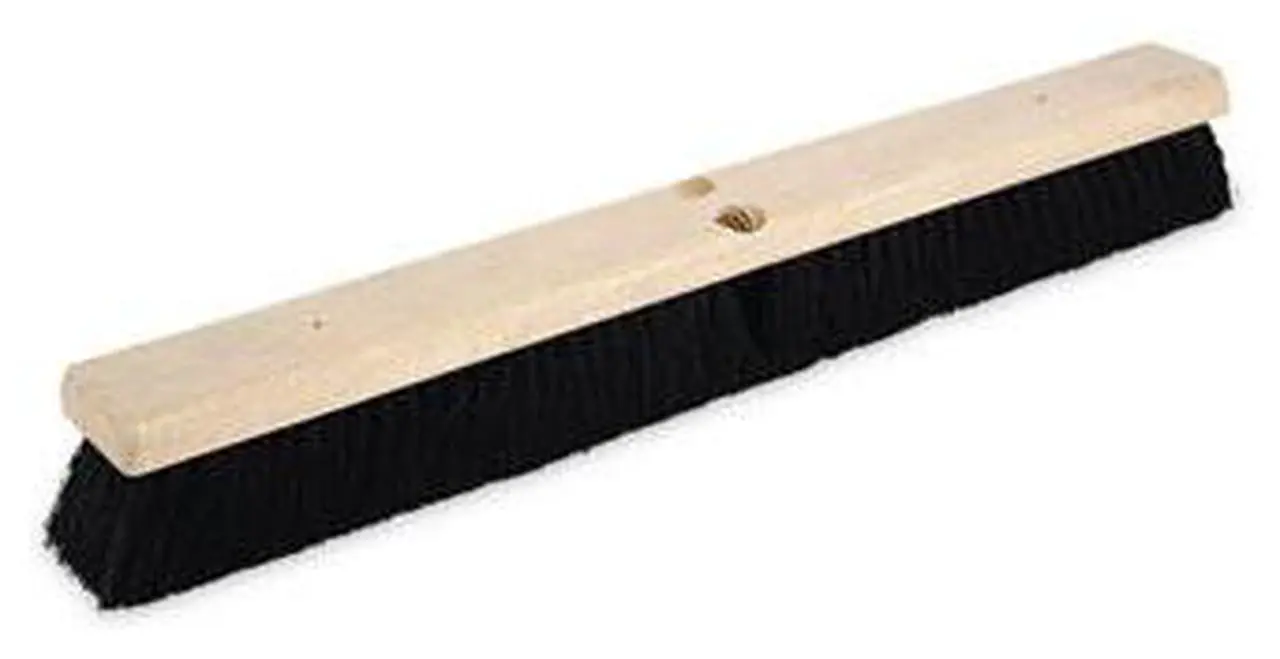 Alt view image 14 of 20 - Boardwalk Floor Brush Head 2 1/2" Black Tampico Fiber 24" 20224