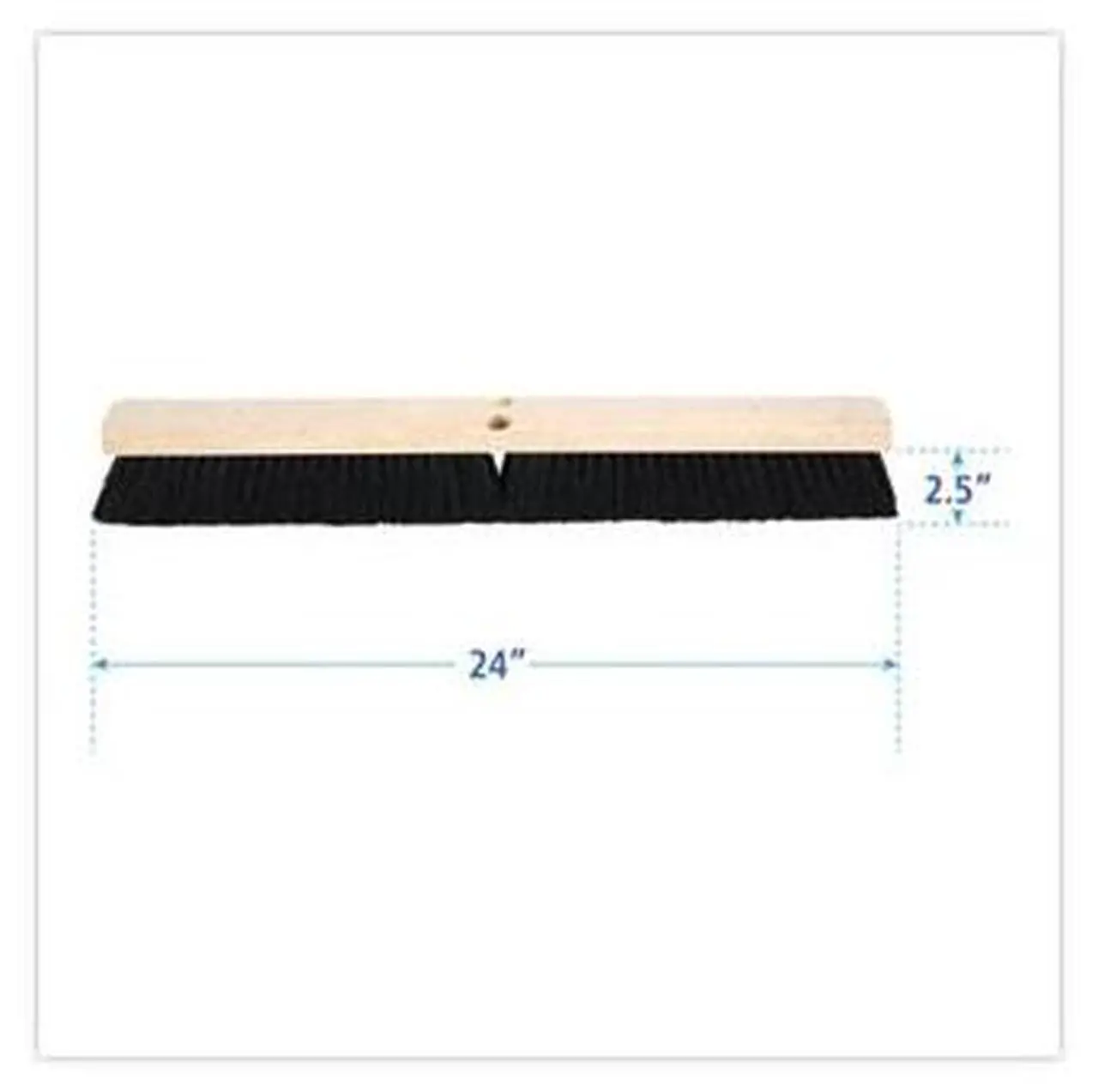 Alt view image 15 of 20 - Boardwalk Floor Brush Head 2 1/2" Black Tampico Fiber 24" 20224