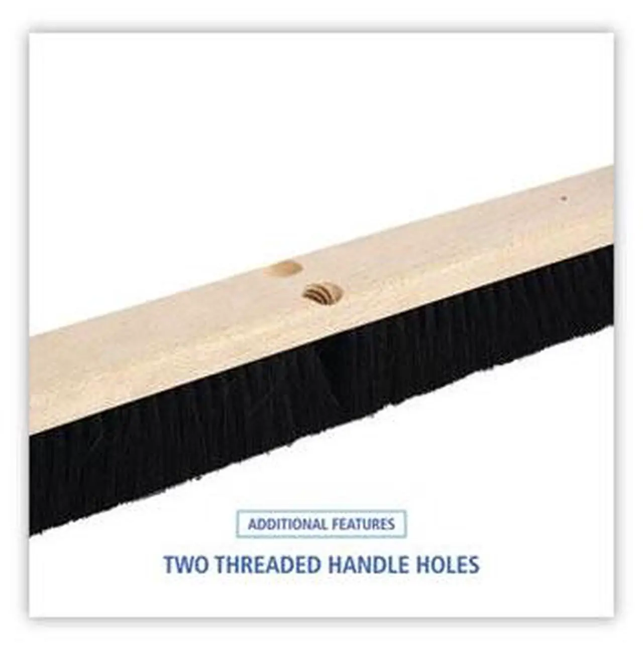 Alt view image 16 of 20 - Boardwalk Floor Brush Head 2 1/2" Black Tampico Fiber 24" 20224
