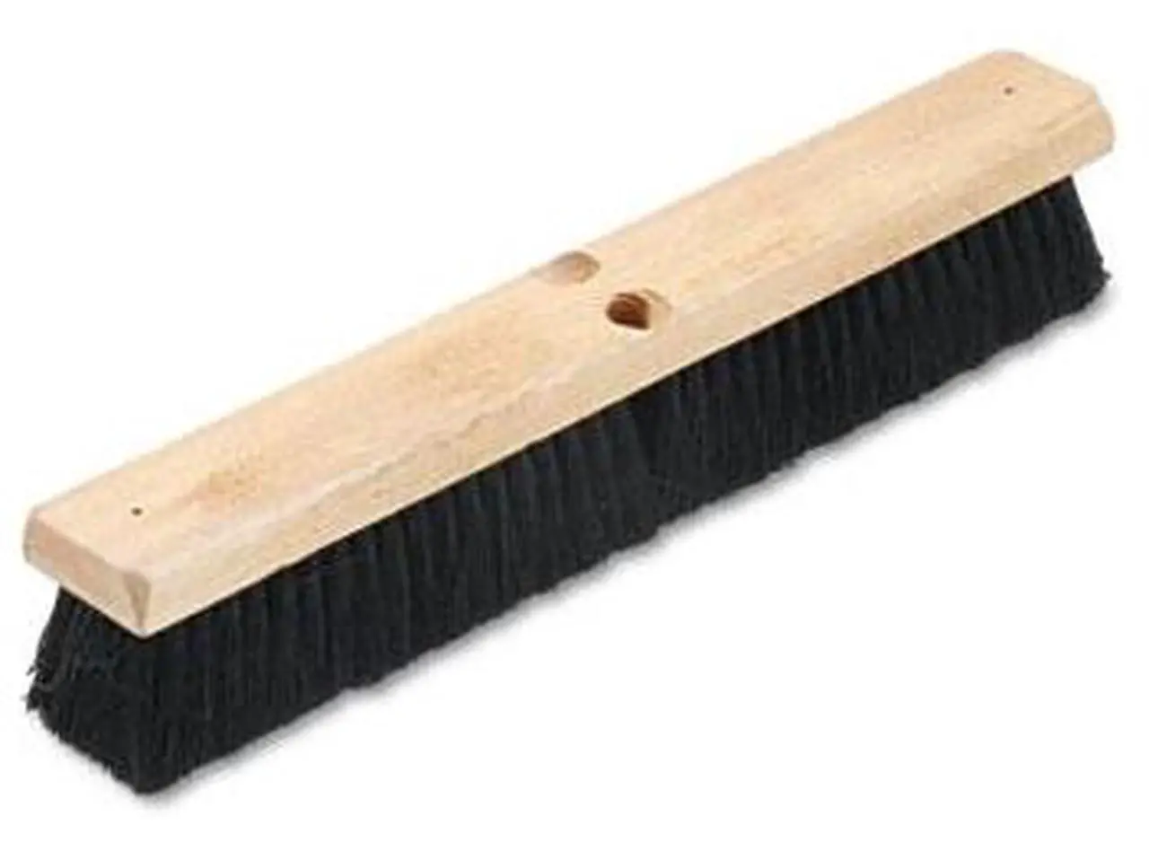 Alt view image 6 of 18 - Boardwalk Floor Brush Head 2 1/2" Black Tampico Fiber 18" 20218