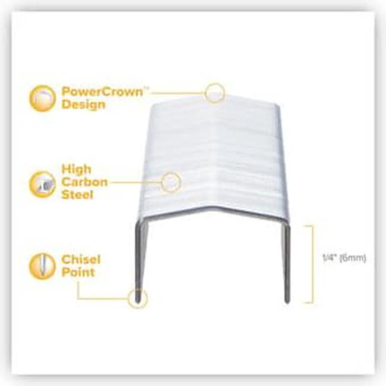 Alt view image 4 of 11 - Bostitch Staples,F/B8,.25",5m/Bx STCRP211514